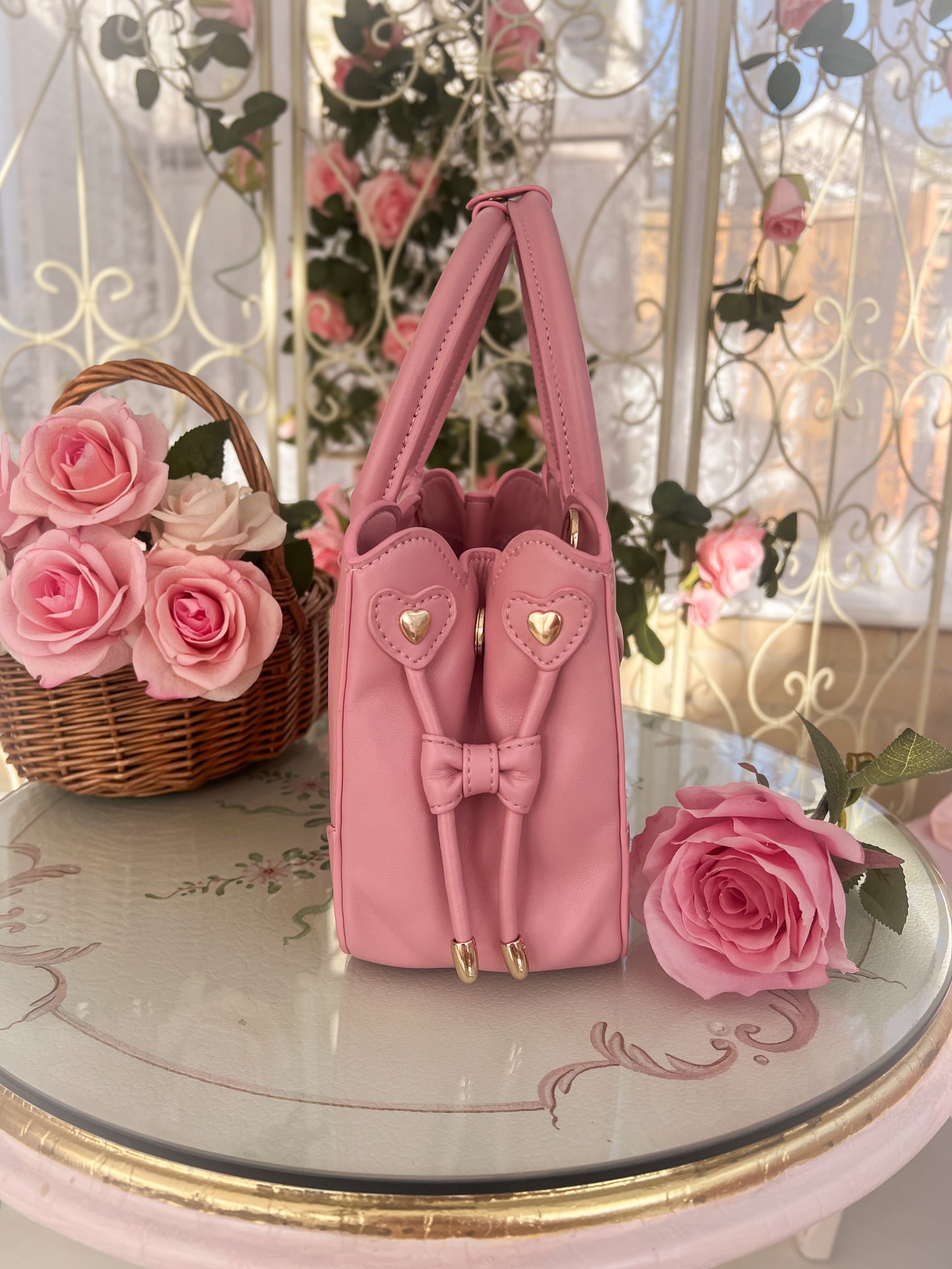 Belle Bow Handbag - Rose Pink (Pre-Order)