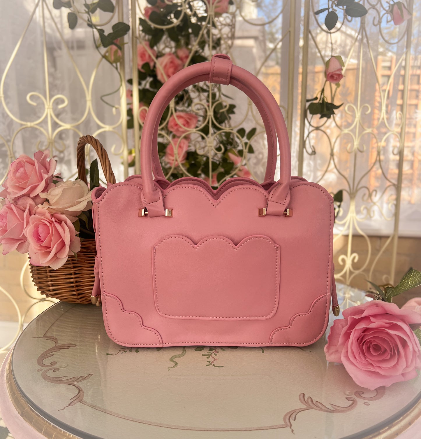 Belle Bow Handbag - Rose Pink (Pre-Order)